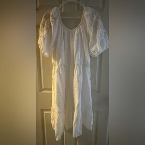 Knox Rose Ivory Puff Sleeve Dress